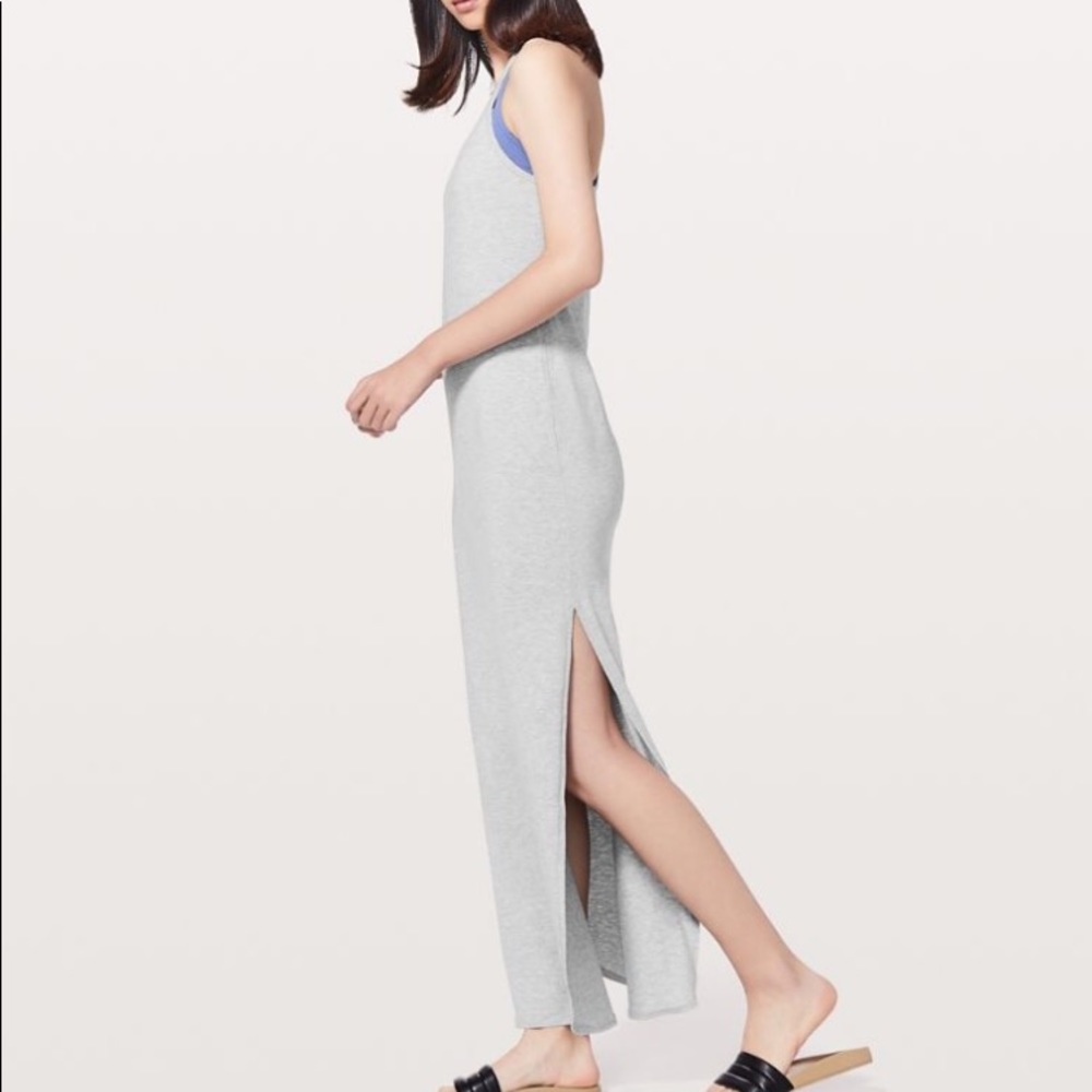 NWT Lululemon Restore & revitalize maxi dress grey - Picture 3 of 5